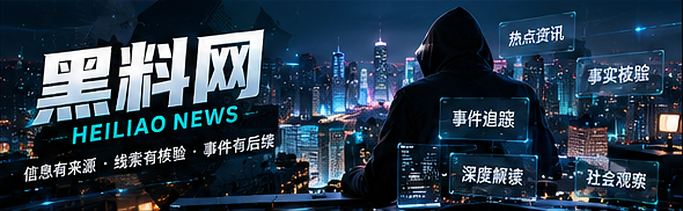 黑料网资讯主题概念横幅